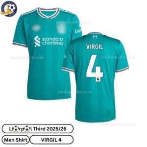 Lvr^_^pooI VIRGIL 4 Third 25 26 Men Football Shirt- overview